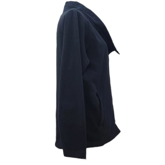 APPLE Clothing "BEATLES" FLEECE Zip Jacket,Blk/Wht, Women's Medium (listing as) - Picture 5 of 12